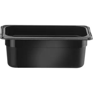 HENDI GN 1/4 container – Kitchen Line – GN 1/4 – 2,4L – Zwart – 265x160x(H)100mm