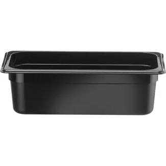 HENDI GN 1/3 container – Kitchen Line – GN 1/3 – 3,4L – Zwart – 325x175x(H)100mm