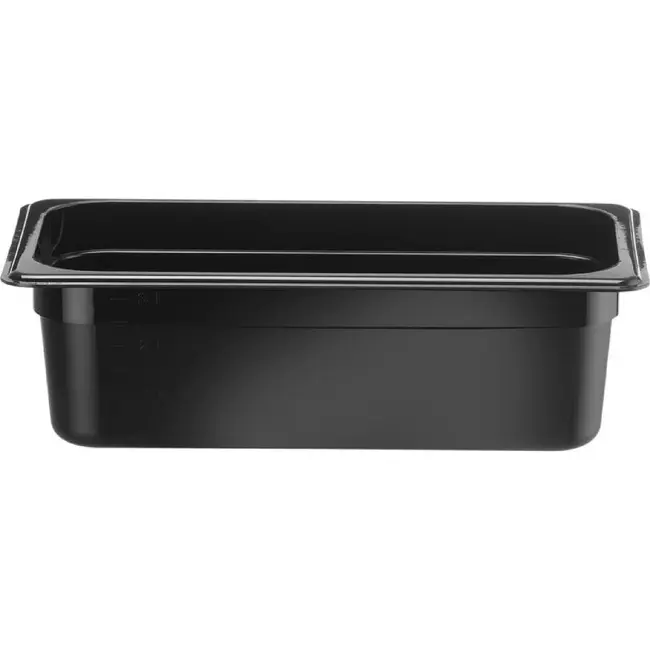 HENDI GN 1/3 container – Kitchen Line – GN 1/3 – 3,4L – Zwart – 325x175x(H)100mm