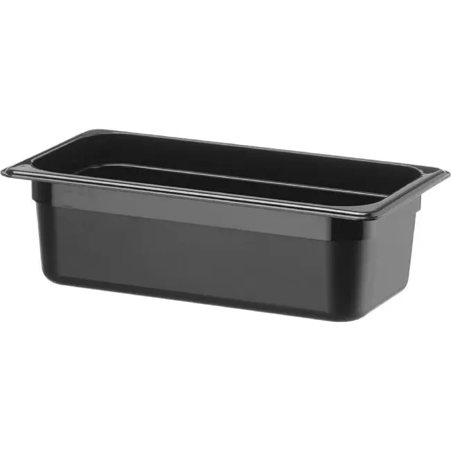 HENDI GN 1/3 container – Kitchen Line – GN 1/3 – 3,4L – Zwart – 325x175x(H)100mm