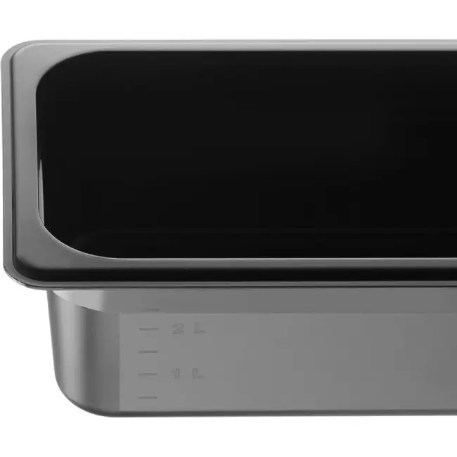 HENDI GN 1/3 container – Kitchen Line – GN 1/3 – 3,4L – Zwart – 325x175x(H)100mm