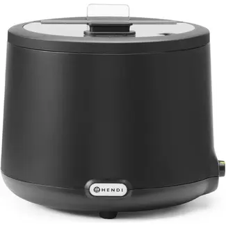 HENDI Soepketel UNIQ – analoge bediening – 8L – Zwart – 230V/500W – 367x385x(H)325mm
