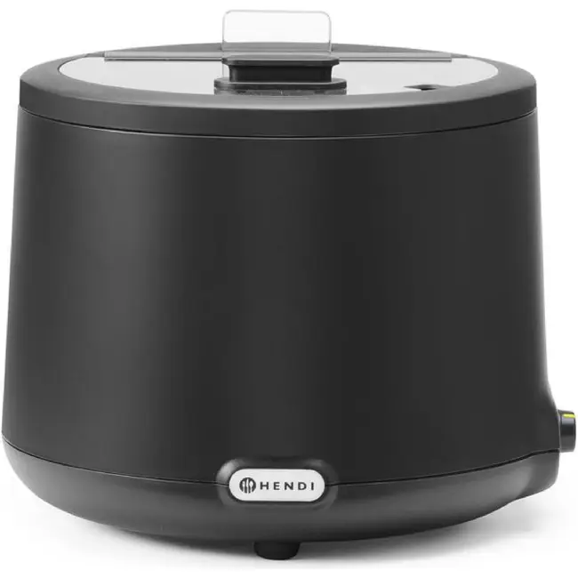 HENDI Soepketel UNIQ – analoge bediening – 8L – Zwart – 230V/500W – 367x385x(H)325mm