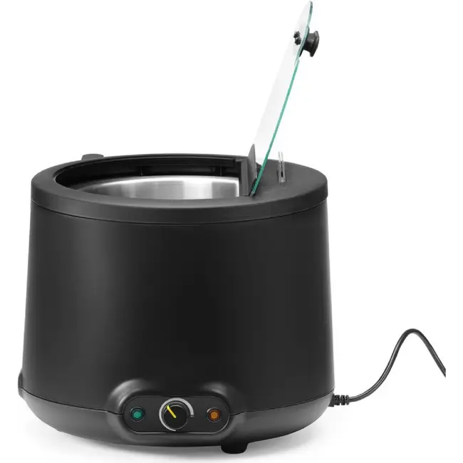 HENDI Soepketel UNIQ – analoge bediening – 8L – Zwart – 230V/500W – 367x385x(H)325mm