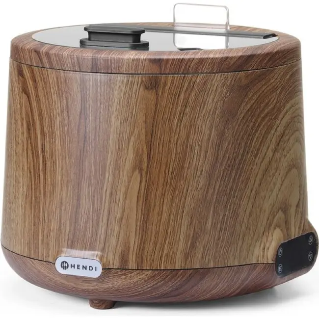 HENDI Soepketel UNIQ – designed by Robert Bronwasser – Hout – 230V/500W – Ø 365x(H)325mm