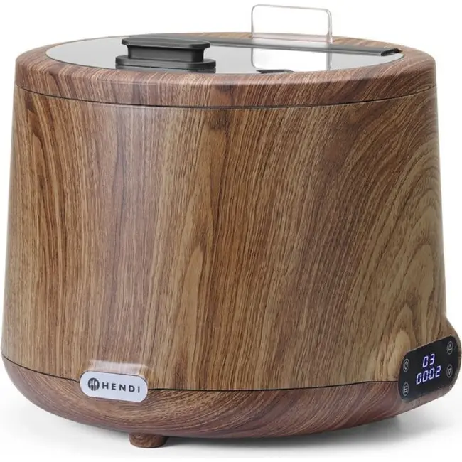 HENDI Soepketel UNIQ – designed by Robert Bronwasser – Hout – 230V/500W – Ø 365x(H)325mm
