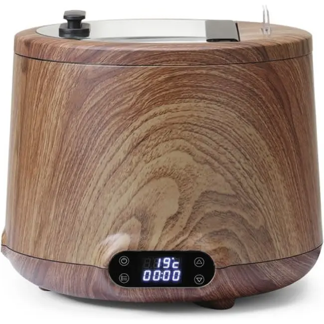 HENDI Soepketel UNIQ – designed by Robert Bronwasser – Hout – 230V/500W – Ø 365x(H)325mm