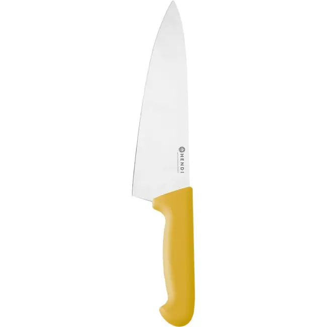 HENDI Koksmes – 250 mm – HACCP – Profi Line – Geel – (L)383mm