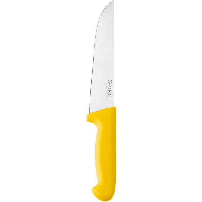 HENDI Slagersmes – 200 mm – HACCP – Geel – (L)331mm