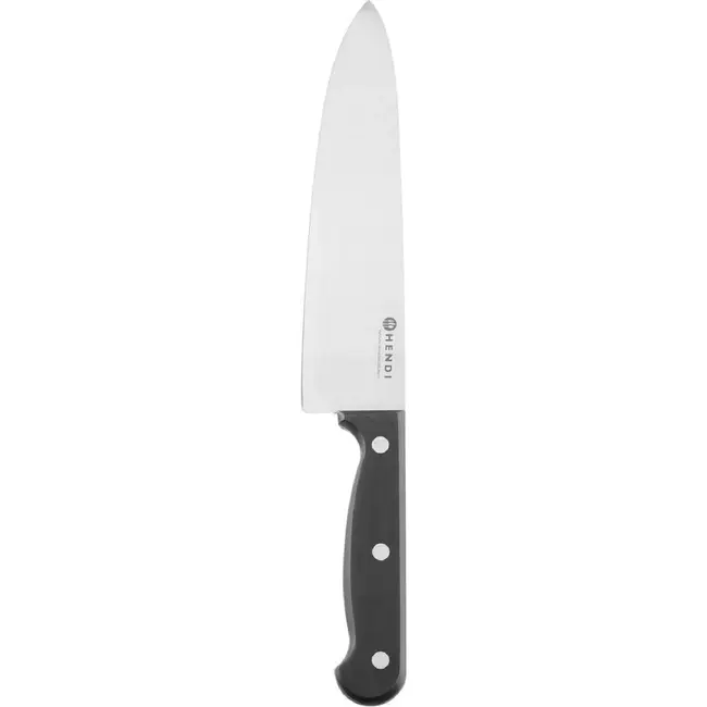 HENDI Koksmes 200 mm – gestanst – Profi Line – Zwart – (L)340mm