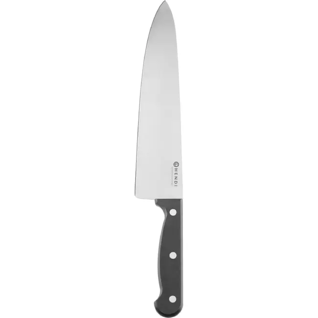HENDI Koksmes 250 mm – gestanst – Profi Line – Zwart – (L)385mm