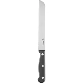 HENDI Broodmes 200 mm – gestanst – Profi Line – Zwart – (L)322mm