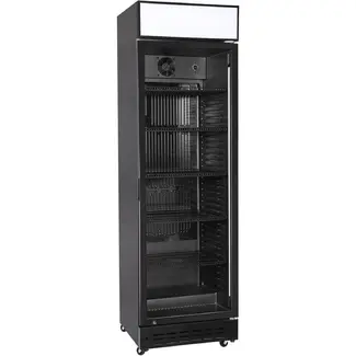 Arktic Backbar koelkast – enkele deur – Lichtbak met LED-verlichting en schakelaar – 274L – Zwart – 230V/250W – 600x577x(H)2029mm