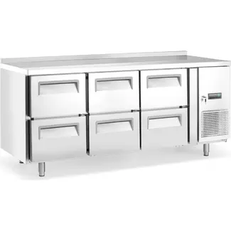Arktic Koelwerkbank – 6 lades – 135L – Zilver – 230V/400W – 1795x700x(H)840mm