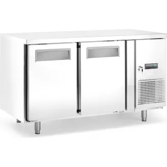 Arktic Vrieswerkbank 2-deurs 215 l netto RVS met zelfsluitende deuren