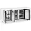 HENDI Koelwerkbank – 3-deurs – Profi Line – 334L – 230V/400W – 700x1795x(H)839mm