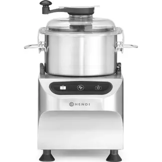 HENDI Bowl cutter – elektrisch – Profi Line – 5 kg – Zilver – 230V/800W – 377x350x(H)520mm