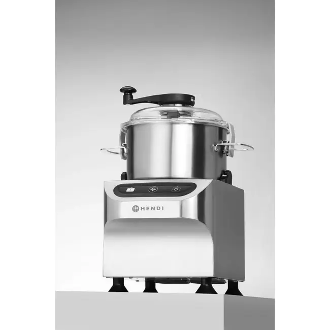 HENDI Bowl cutter – elektrisch – Profi Line – 5 kg – Zilver – 230V/800W – 377x350x(H)520mm