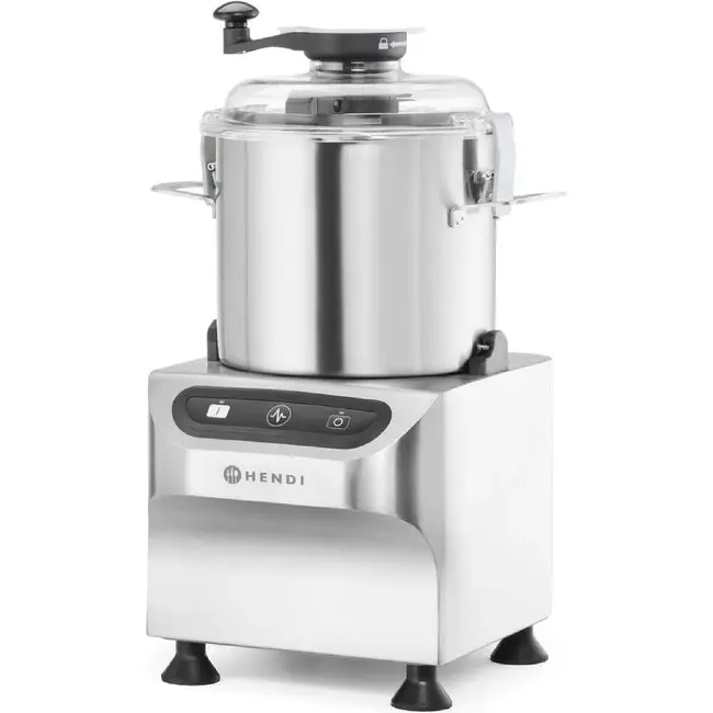 HENDI Bowl cutter – elektrisch – Profi Line – 8 kg – Zilver – 230V/800W – 377x350x(H)586mm