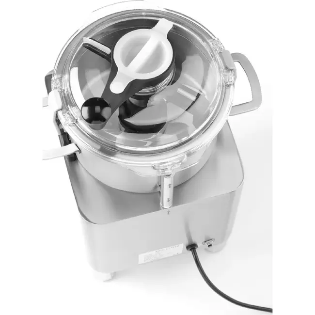 HENDI Bowl cutter – elektrisch – Profi Line – 8 kg – Zilver – 230V/800W – 377x350x(H)586mm
