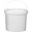 HENDI Emmer – Bedrukbaar/etiketteerbaar oppervlak: 645×160 mm – 5,8L – Wit – Ø 260x(H)195mm