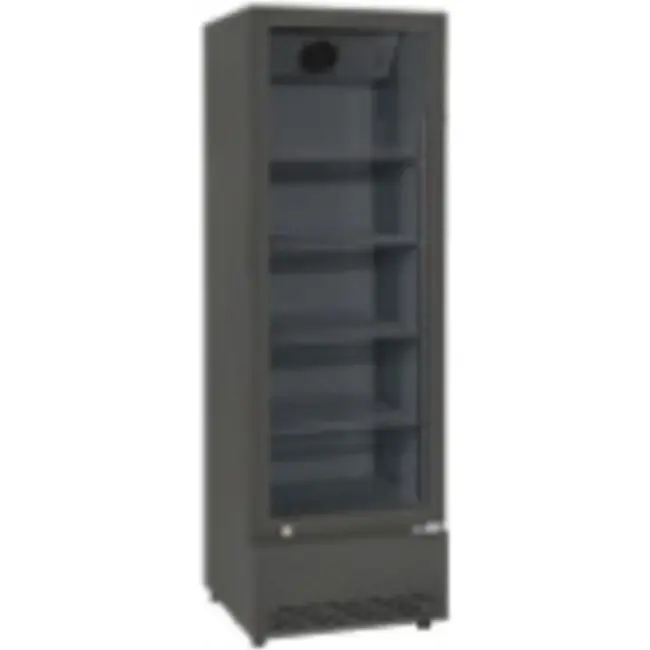 HENDI Displaykoeler – glazen deur – 158L – Zwart – 230V/290W – 540x540x(H)1527mm