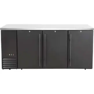 Arktic Bar koelwerkbank – dichte deuren – 6 planken – 493L – Zwart – 230V/185W – 1826x631x(H)865mm