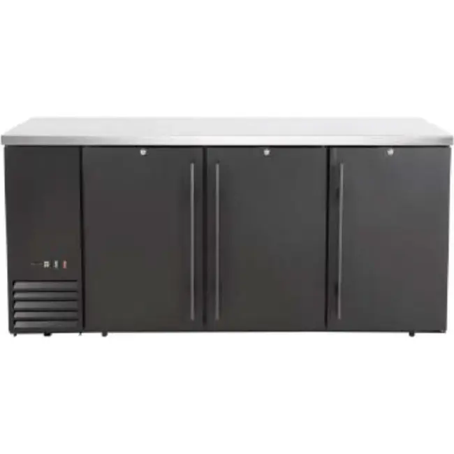 HENDI Bar koelwerkbank – dichte deuren – 6 planken – 493L – Zwart – 230V/185W – 1826x631x(H)865mm
