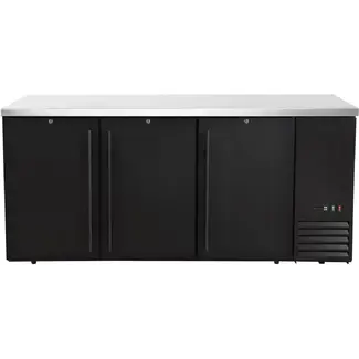 Arktic Bar koelwerkbank – dichte deuren – 6 planken – 493L – Zwart – 230V/185W – 1826x631x(H)865mm