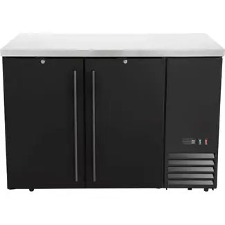 Arktic Bar koelwerkbank – dichte deuren – 4 planken – 283L – Zwart – 230V/185W – 1217x631x(H)865mm