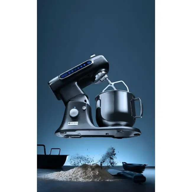 HENDI Planeetmixer Blackbolt – 7L – Zwart – 230V/1500W – 460x310x(H)379mm