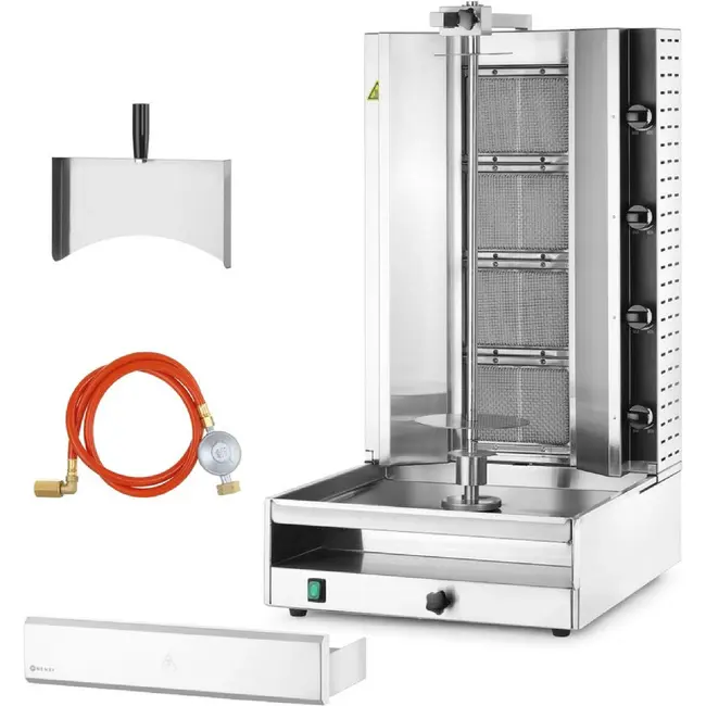 HENDI Kebabgrill – gas – 230V/13200W – 13,2kW – 537x639x(H)1013mm