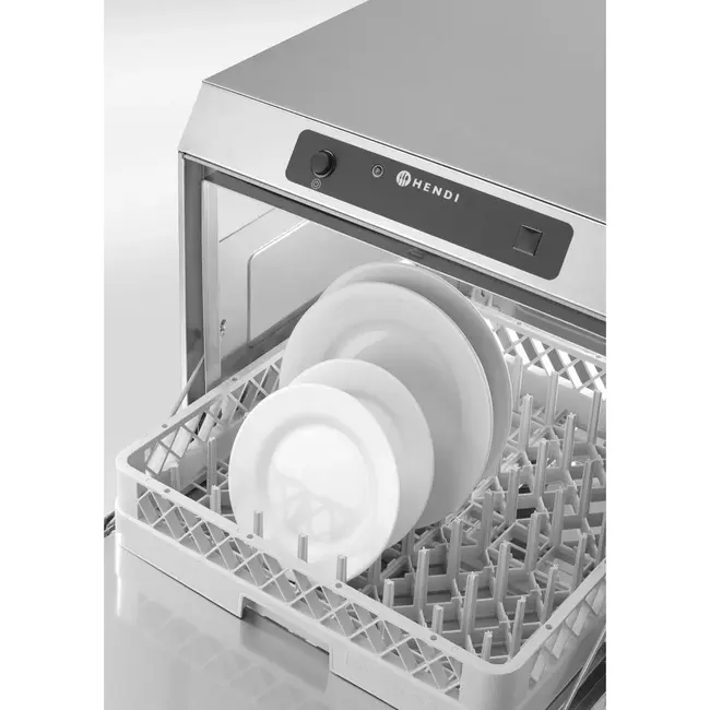 HENDI Vaatwasser 50x50 – elektronische bediening – Profi Line – 400V/4900W – 582x610x(H)822mm