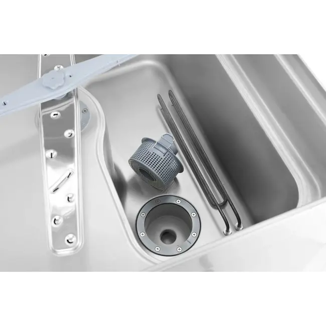 HENDI Doorschuifvaatwasser – elektronische besturing – Profi Line – Zilver – 400V/6520W – 655x785x(H)1500mm