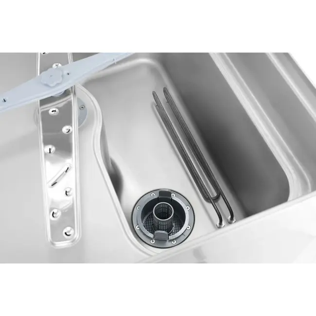HENDI Doorschuifvaatwasser – elektronische besturing – Profi Line – Zilver – 400V/6520W – 655x785x(H)1500mm