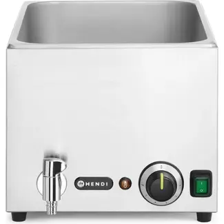 HENDI Bain-marie met afvoerkraan “Ranger” – GN (H)200mm – GN 1/1 – 220-240V/1000W – 326x601x(H)279mm
