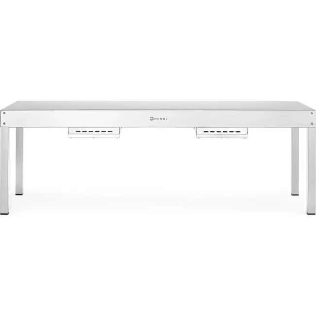 HENDI Warmhoudbrug – Zilver – 230V/1000W – 800x400x(H)400mm – Rechthoekig
