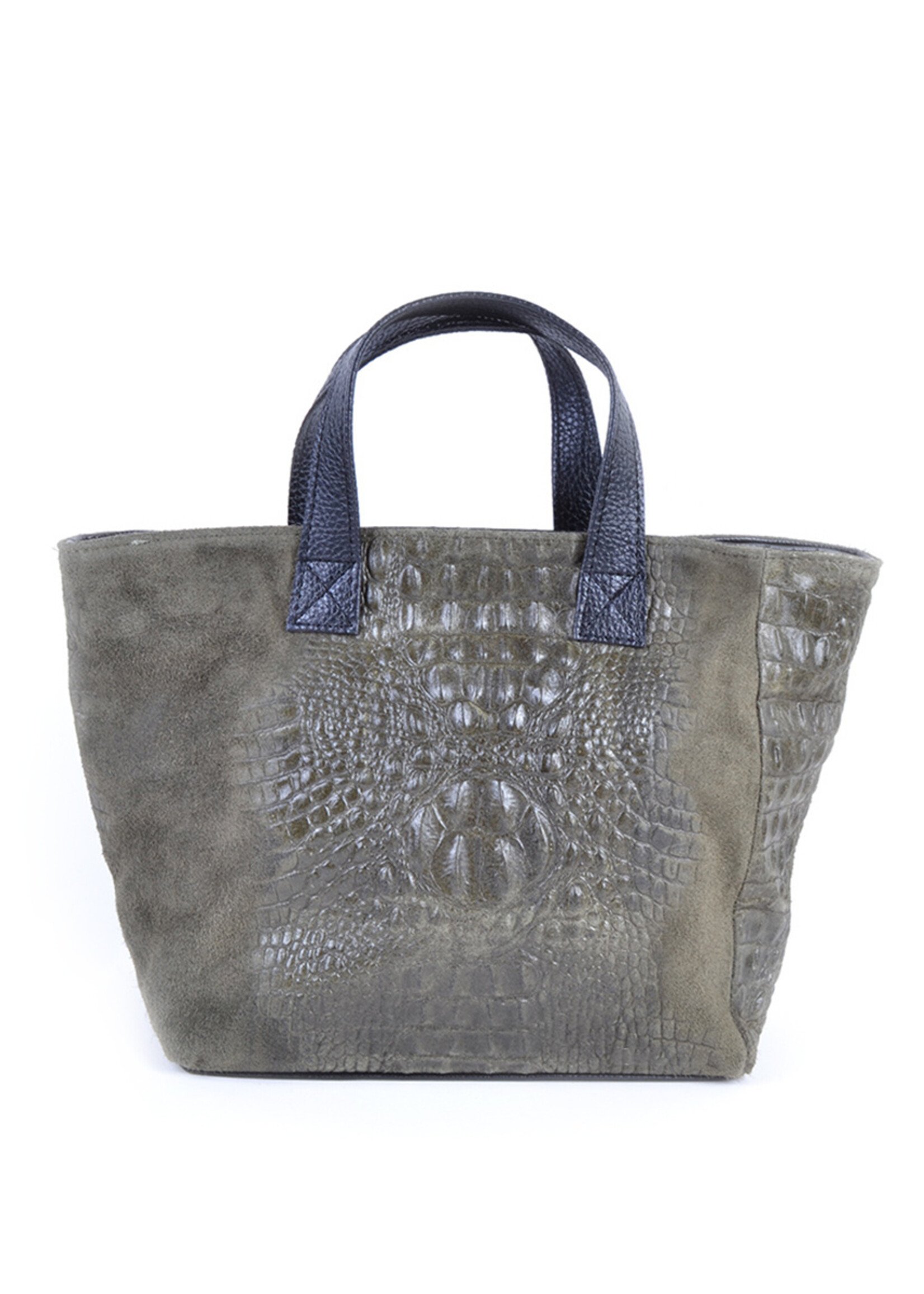 Suede handtas Kroko - Meerdere Kleuren