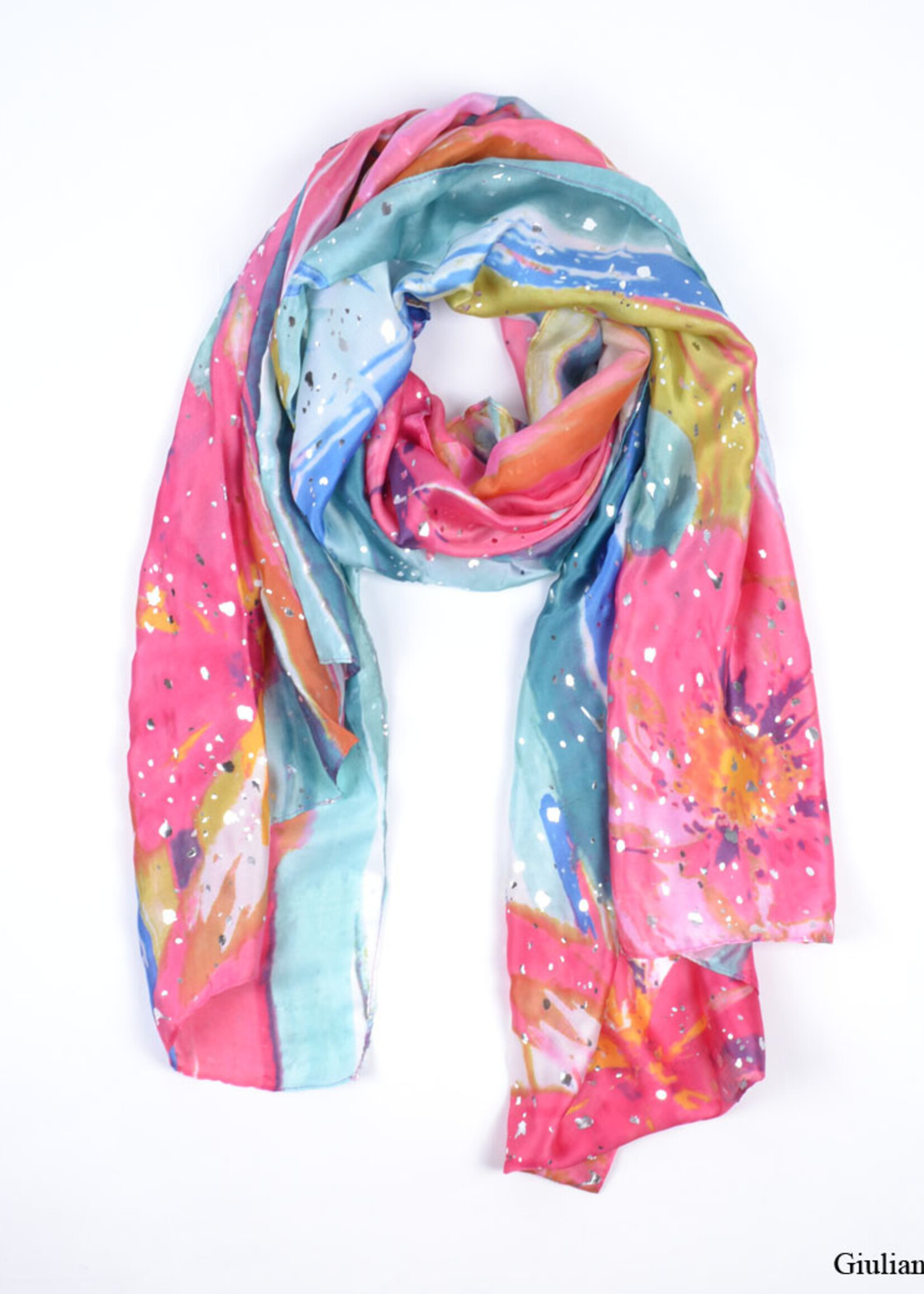 Aquarel Metallic Scarf