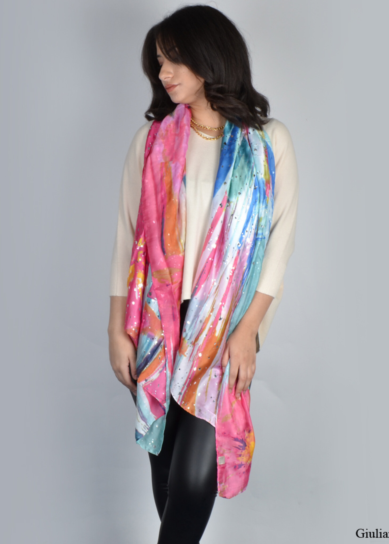 Aquarel Metallic Scarf