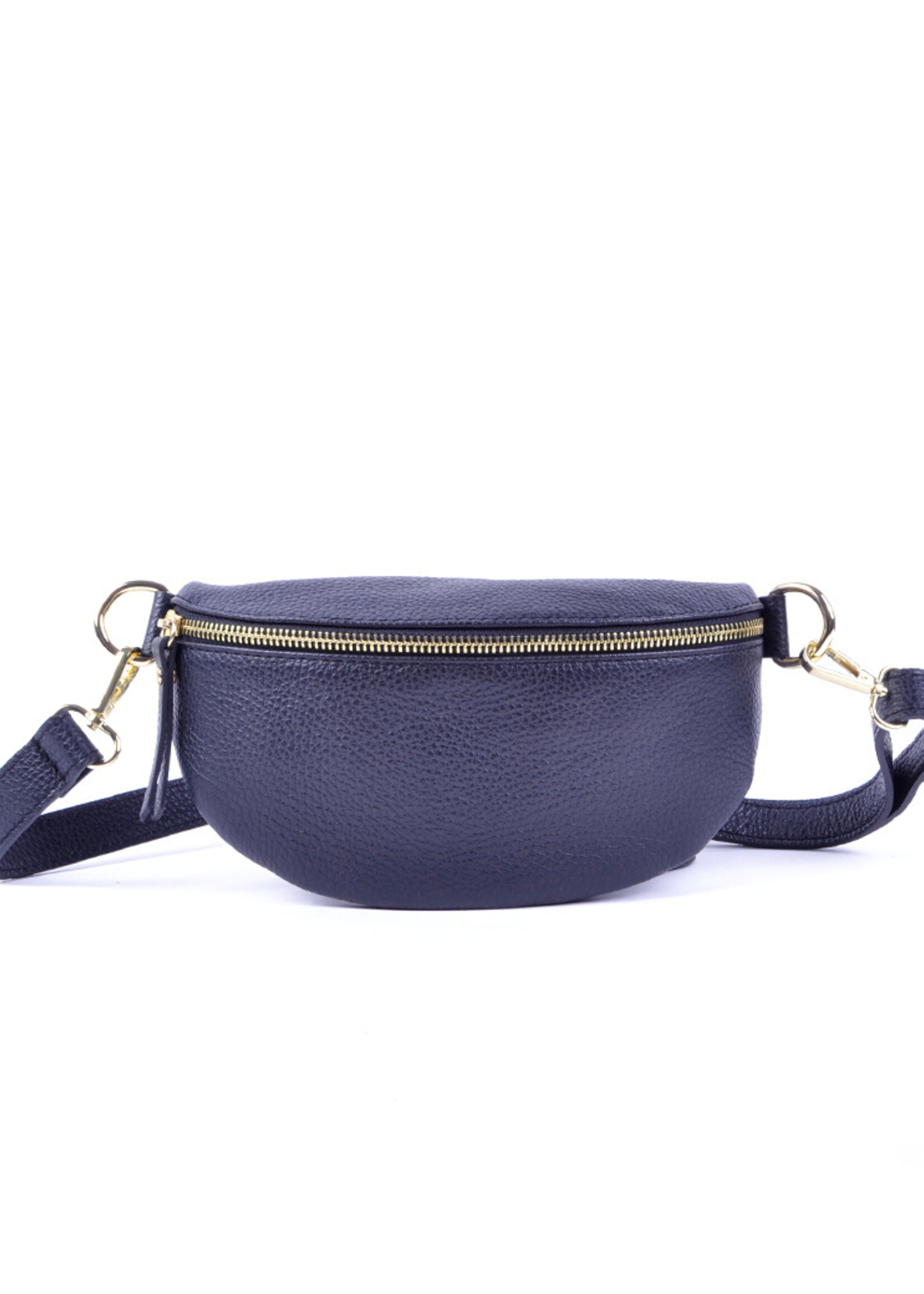 Leren heuptas | Bumbag | Donkerblauw | Maat S