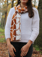 Wintersjaal Giraffe - Dubbelzijdig Camel