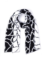 Wintersjaal Giraffe - Dubbelzijdig Zwart