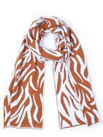 Wintersjaal Zebra - Dubbelzijdig  - Camel