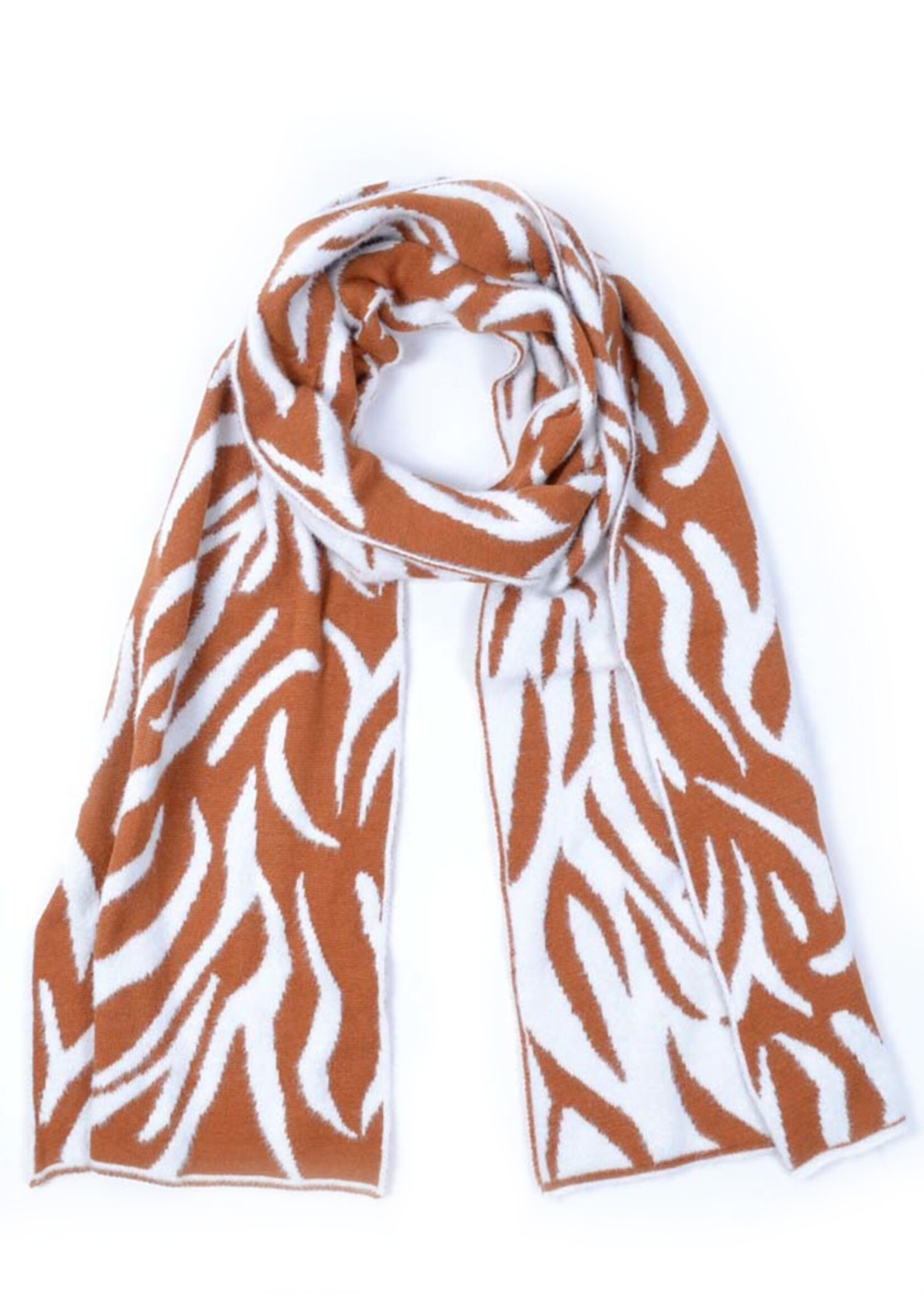 Wintersjaal Zebra - Dubbelzijdig - Zwart