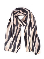 Wintersjaal met Zebraprint