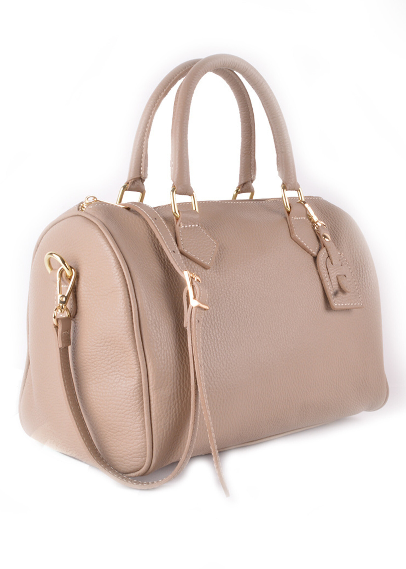 Leren bowlings | Taupe