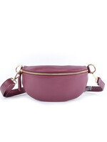 Leren heuptas | Bumbag | Aubergine | Maat S