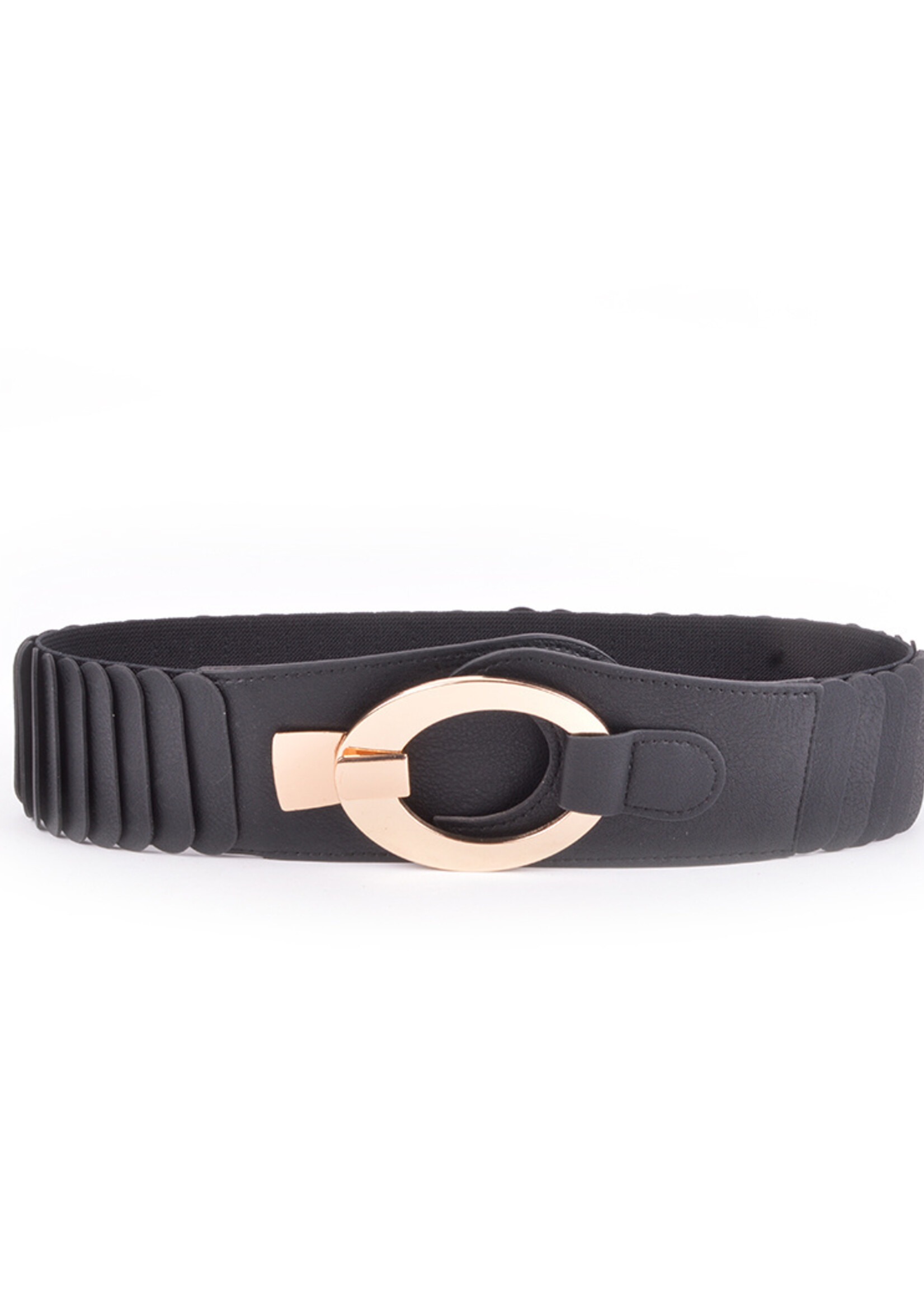 Stijlvolle Riem Breed | Zwartgoud