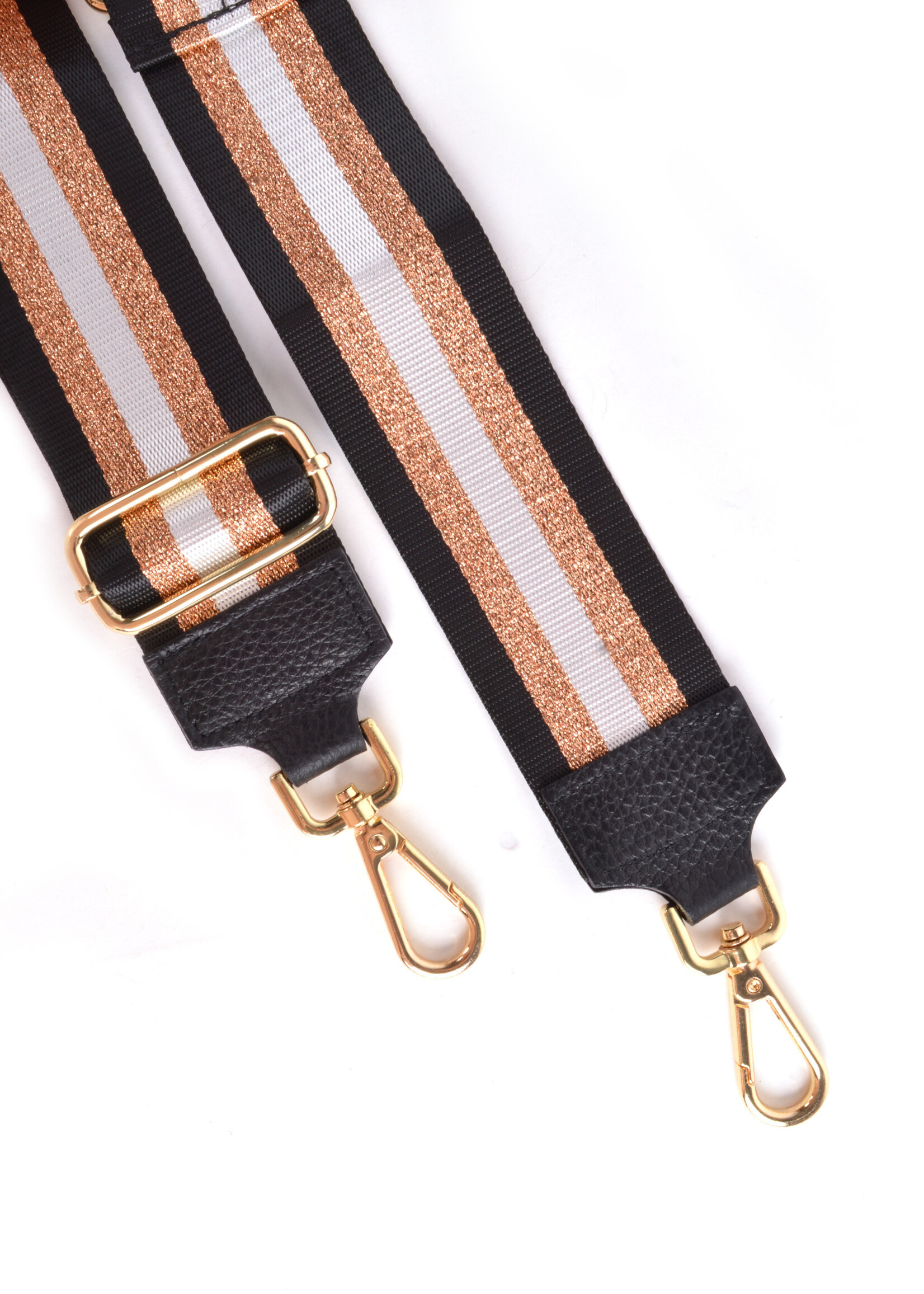 Bagstraps Zwart Metallic Goud - 49015